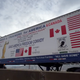 This is not a shipping container, it is a truckifesto (Bob Bolus’ semi truck trailer.)